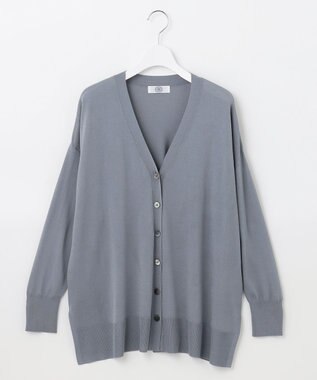 J.PRESS LADIES【洗える】シルキーレーヨンカーディガン　オンワード 洗える】 シルキーレーヨンストレッチ Vネック カーディガン