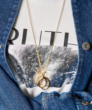 AMERICAN HOLIC メタルワントップロングネックレス Gold