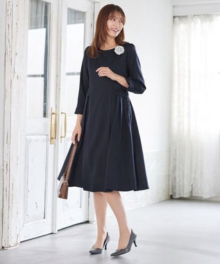 Tiaclasse 【XSサイズ追加・新色追加】サイドフラップワンピース ネイビー