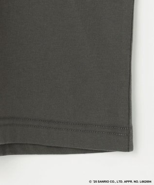 ANY 【ハローキティ×ANY】ロゴTシャツ チャコール刺繍