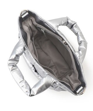 23区 パデッド ミニ ショルダーバッグ シルバー系