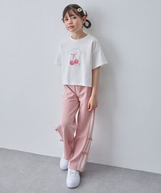 ANY KIDS 【綿100%】オーバーサイズ 半袖Tシャツ オフホワイト