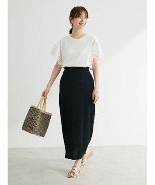 Green Parks ・Ｒａｙ　Ｃａｓｓｉｎ　フクレジャカードナロースカート Black