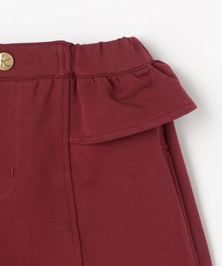 組曲 KIDS 【110-140㎝】ソフトストレッチ ショートパンツ ボルドー