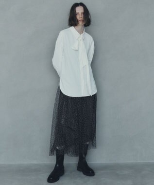 YECCA VECCA 2wayボウタイシャツ Off White