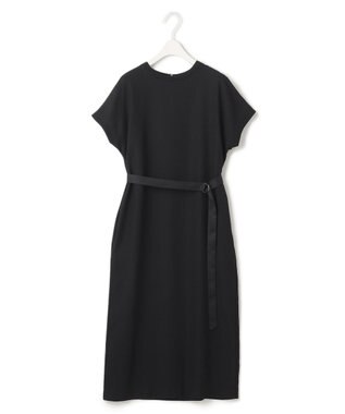 ICB 【接触冷感・UVケア・速乾・洗える】FluidBackSatin ワンピース ブラック系