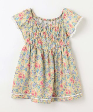 ANY KIDS 花柄 ブラウス イエロー系花柄