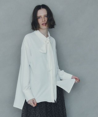 YECCA VECCA 2wayボウタイシャツ Off White