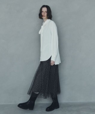 YECCA VECCA 2wayボウタイシャツ Off White