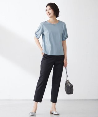 J.PRESS LADIES 【2way】ナイロンギャザー ショルダー バッグ グレー系