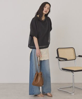 AMERICAN HOLIC シアーレイヤードプルオーバー Charcoal Gray