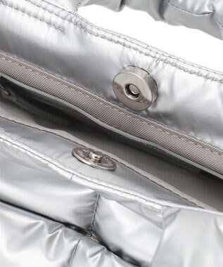 23区 パデッド ミニ ショルダーバッグ シルバー系