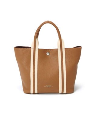 TOPKAPI 【TREASURE TOPKAPI】ソフトシュリンク テープコンビ ミニ トート バッグ ショルダーベルト付 ブラウン