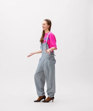 LENO LIGHT HICKORY SALOPETTES / ヒッコリーサロペット WHITE STRIPE