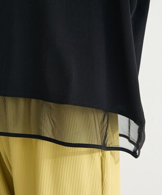 Green Parks 【適ON】遮熱チュールドッキングプルオーバー Black