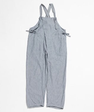 LENO LIGHT HICKORY SALOPETTES / ヒッコリーサロペット WHITE STRIPE