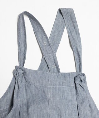 LENO LIGHT HICKORY SALOPETTES / ヒッコリーサロペット WHITE STRIPE