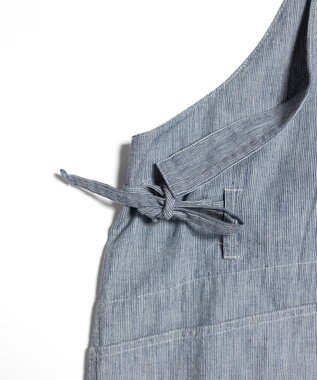 LENO LIGHT HICKORY SALOPETTES / ヒッコリーサロペット WHITE STRIPE