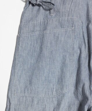 LENO LIGHT HICKORY SALOPETTES / ヒッコリーサロペット WHITE STRIPE