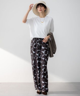 23区 S 【洗える】レーヨンポリエステルストレッチ ドルマン ニット ホワイト系