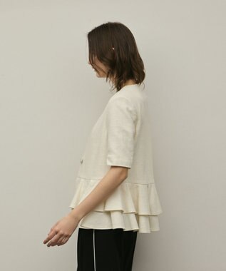 GRACE CONTINENTAL ペプラムツイードジャケット キナリ