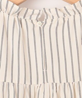 組曲 【WEB限定】ナイロンレーヨン チュニック ブラウス エクリュベース系1