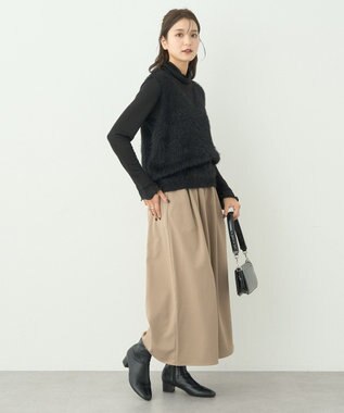 earth music&ecology シャギーベスト Black