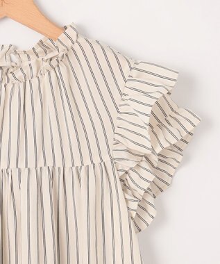 組曲 【WEB限定】ナイロンレーヨン チュニック ブラウス エクリュベース系1