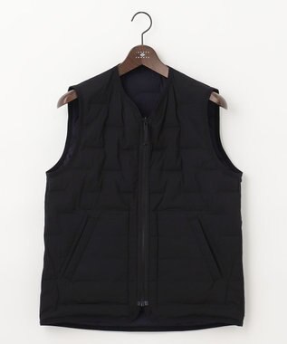 JOSEPH ABBOUD MOUNTAIN 【UNISEX】リバーシブルストレッチ ダウンベスト ネイビー系