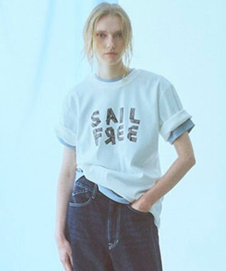 FORFORMO Fraise Print T-shirt-A フライスプリントTシャツ ホワイト