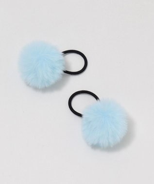 WEGO L2Pポンポンヘアゴム サックス