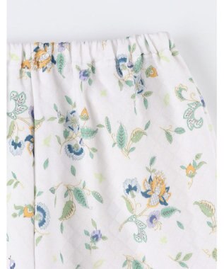 WACOAL ワコール_リラックス＆スリープ パジャマ キルトニット素材(本体) あったか 長袖 長ズボン ミントン レディース NDW458 /ワコール ホワイト