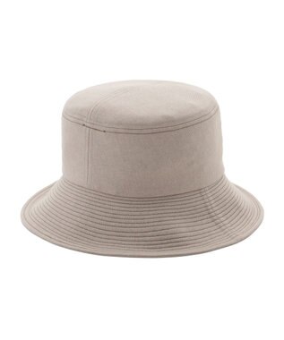 MOONBAT 【洗える】FURLA(フルラ) 中つば平天ハット UV 日本製 モカブラウン