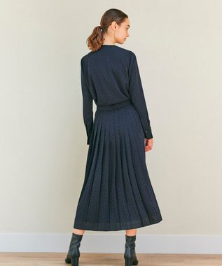 BEIGE， 【WEB限定】MAKALU / プリーツスカート Navy×Black