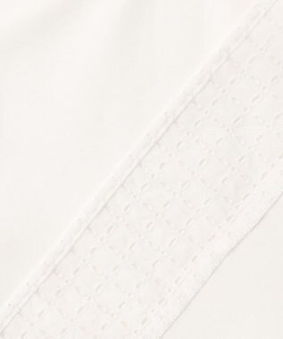 J.PRESS LADIES エンブロコンビ シャツジャージー バンドカラー カットソー ホワイト系