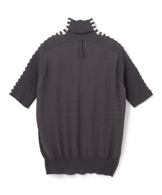 BEIGE， JULIE / 半袖ニット Nude x Camel