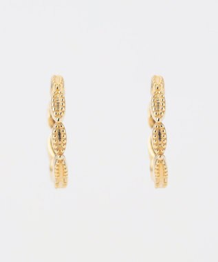TOCCA 【WEB限定】DAISY PETAL HOOP PIERCED EARRINGS K10ゴールド 淡水パール 2WAYピアス イエローゴールド系