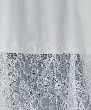 WEGO 【ANGIE VINTAGE】裾レースドッキングロンT ホワイト