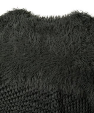 Green Parks ・Ｐｅｔｉｔ　Ｆｌｅｕｒ　シャギーキリカエニット Charcoal Gray