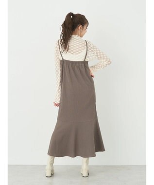 earth music&ecology ＳＥＴ２点カシュクールプルオーバー＋ワンピース Mocha