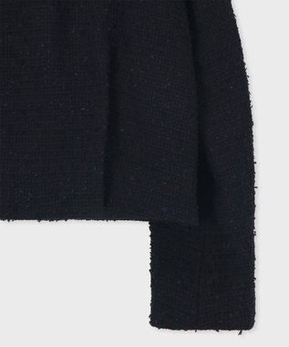 Paul Smith ツイード ノーカラー ジャケット ネイビー