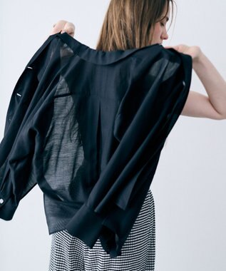 uncrave リヨセルシルクローン シャツ ブラック