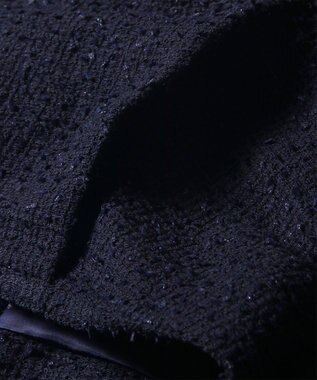 Paul Smith ツイード ノーカラー ジャケット ネイビー