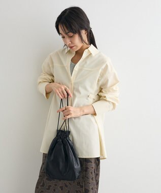 CRAFT STANDARD BOUTIQUE サイドベルトシャツ Yellow