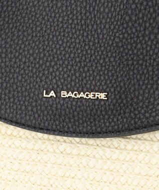 LA BAGAGERIE フラップかごトートバッグ アイボリー