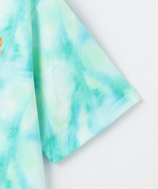 PW CIRCULUS 【吸水速乾 / UV遮蔽率99.5%  UVカット / ストレッチ】【MEN】タイダイ柄モックネックT ゴルフ ブルー系5