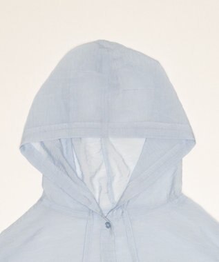 WEGO 【2026年春夏新作】シアーフードシャツ ブルー