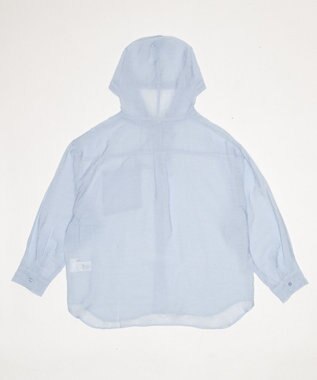 WEGO 【2026年春夏新作】シアーフードシャツ ブルー