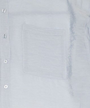 WEGO 【2026年春夏新作】シアーフードシャツ ブルー