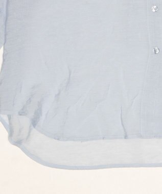 WEGO 【2026年春夏新作】シアーフードシャツ ブルー